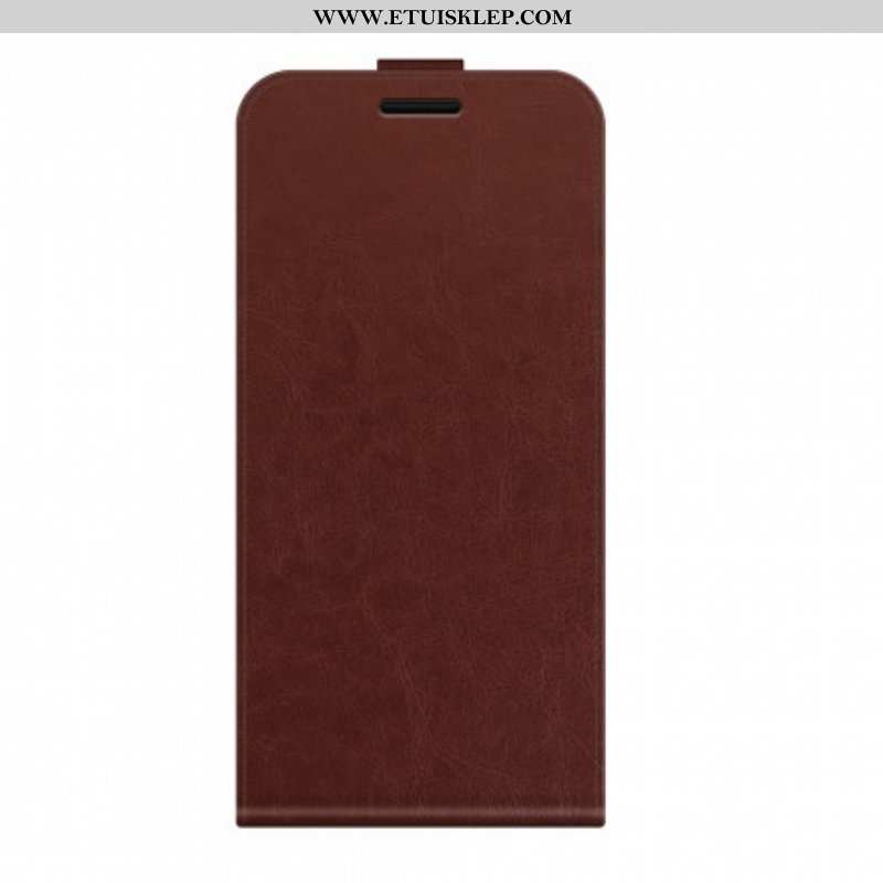 Etui Folio do Oppo A94 5G Skórzany Futerał Pionowa Klapa Z Efektem Skóry